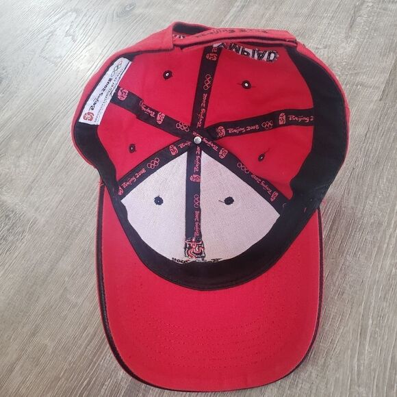 Official Olympics Beijing China 2008 Cap Hat Red Sports World Games - Picture 6 of 8